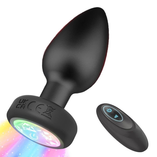 Plug anale vibrante con base