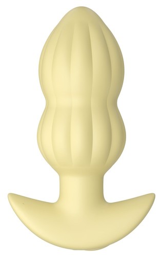 Plug anale vibrante - anale, giallo