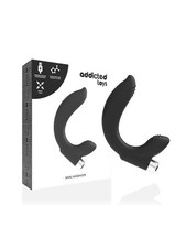 Plug Anale Vibrante Nero Curvo