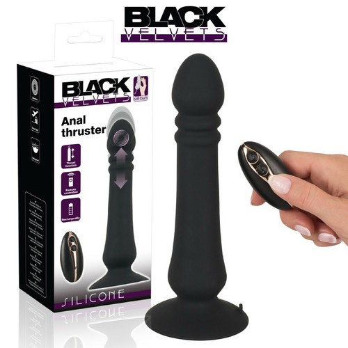 Black velvets vibratore anale - black,