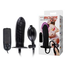 dildo anale vibrante plug nero