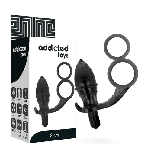 Plug anale vibrante - vibrante, doppio