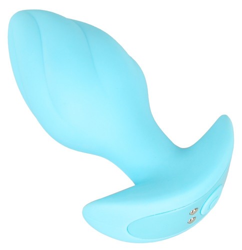 Plug anale vibrante blu - vibrante,